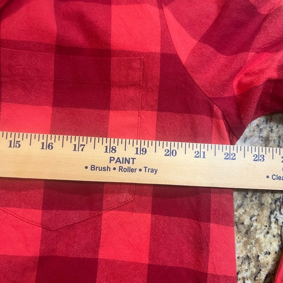 Tuckernuck Poppy Red Checkered Josie blouse Size XXL - Picture 5 of 6